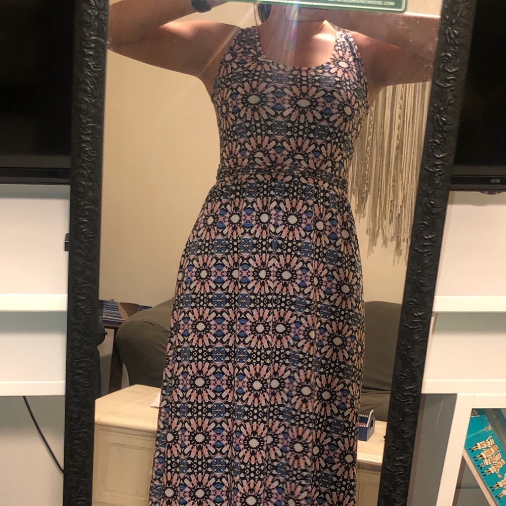 Multi color maxi dress